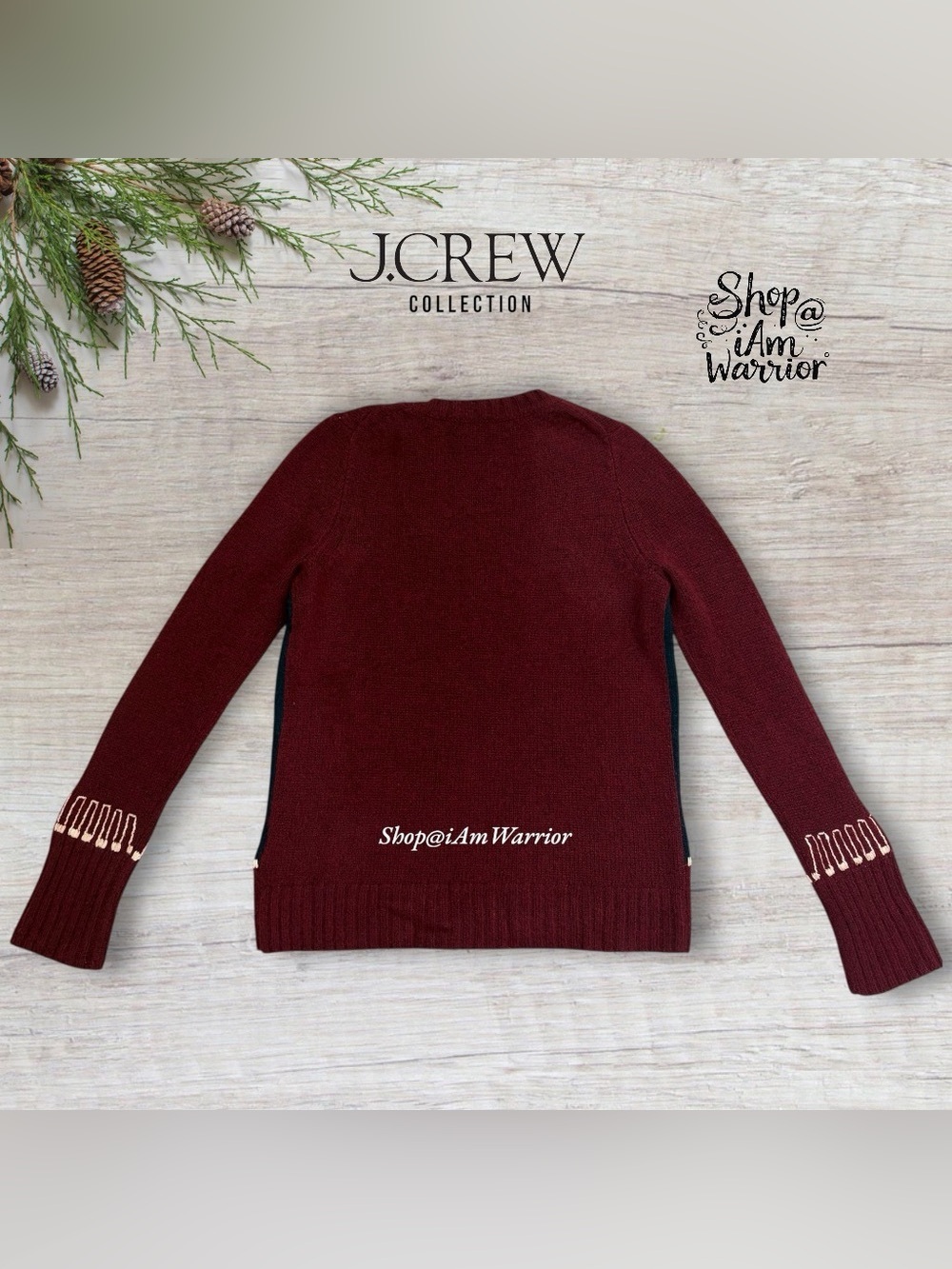 J.Crew Collection Cashmere Mohair Hand Embroidered Moroccan Crewneck Sweater - Picture 6 of 11